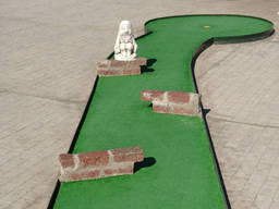 A minigolf course