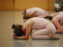 Kids learning classical dance