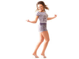 A kid dancing