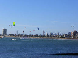 Melbourne is one of the world's kiteboarding hubs.