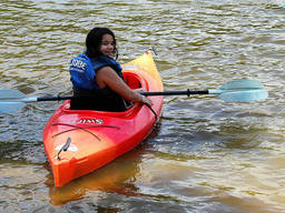 Kayaking on the calm waters of Perth.