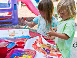 Develop your child's creativity by letting them paint!