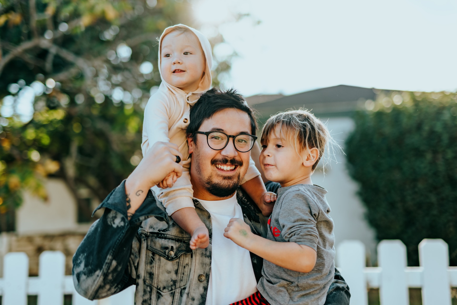 Dad and Children