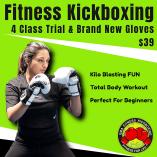 Fitness Kickboxing Trial - $19.50 for four group classes AND we even gift you a brand new pair of gloves for free. Thornbury Martial Arts Academies _small