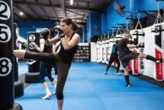 Fitness Kickboxing Trial - $19.50 for four group classes AND we even gift you a brand new pair of gloves for free. Thornbury Martial Arts Academies 2 _small