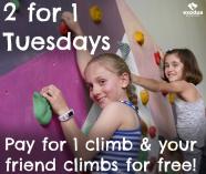 Cheap Tuesdays - 2 for 1 North Lakes Indoor Rock Climbing Centres _small