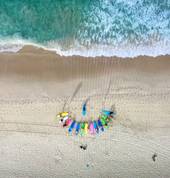 A birds eye view of our surf lessons