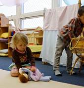 imaginative play with natural and homemade toys