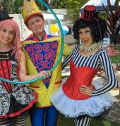 Kids circus performers and instructors