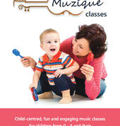 Kids Muzique Classes are lots of fun with live music.