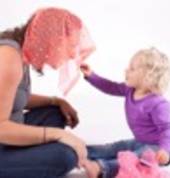 Peek-a-boo helps children develop confidence and teaches them about musical phrasing