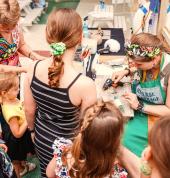 Out and About at one of our Pop-Up Workshops at Brookside Shopping Centre