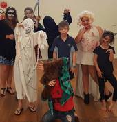 Students dressing up in their favourite freaky costumes