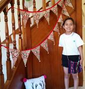 Proudly showing all the fabulous items this young sewist has sewn up this past year!
