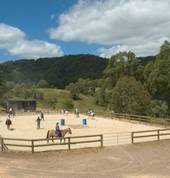 Arena lessons prior to all trail rides