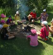 Camp fire lunch is a fun way to relax