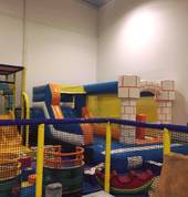 jumping castle and other activities within 1-5 year old playground