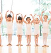 Ballet class of children