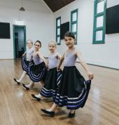 Ballet class of children