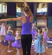Dance with ribbon sticks