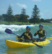 Surf kayaking