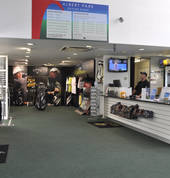 Reception and shop area