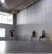 Wall squats to finish of a group session