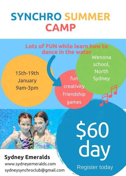 Please refer to the description for updated events North Sydney Synchronised Swimming Classes &amp; Lessons _small