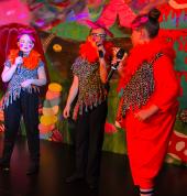 Junior drama "Flibbert" characters.