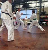 Fully controlled sparring to build confidence.