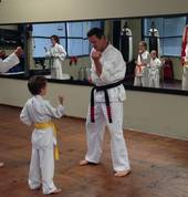 No-one is too big or too small for karate.