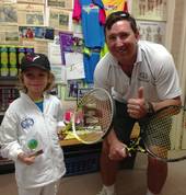Ashton Eyke receiving his Special Achievement award from Stewart Whicker