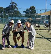 Coach Chris gets the thumbs up from his students