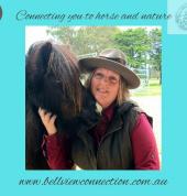 person with miniature horse