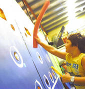 The electronic Smartwall is great fun for groups, large or small.