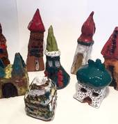 The 'Clay Kids' class glazed Imaginary Castles