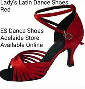 Dance Shoes available for purchase in red for the right foot wear
