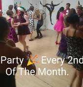 People enjoying dancing at our dance party held every 2nd Friday of the month