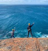 Abseiling and Rock Climbing