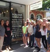 Group of students from Canberra on a French language trip.