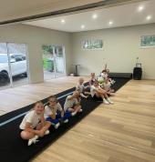 Our cheer students happy with their spacious studio space
