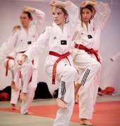 Practicing tkd forms