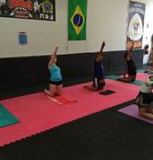 Our MBB (Mind Body Balance) Class, cardio, yoga & meditation.  Train the mind as well as the body.