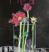 Still life, chalk pastel