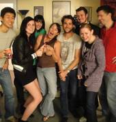 Advanced Adults clowning around after class