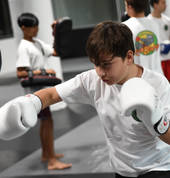 Learning to punch.