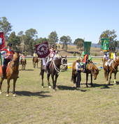 Kilcoy 1st in march past at our gymkhana.