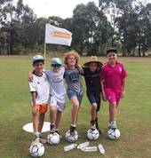 FootGolf Party group all smiles