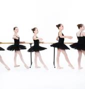 Classical ballet exam class.