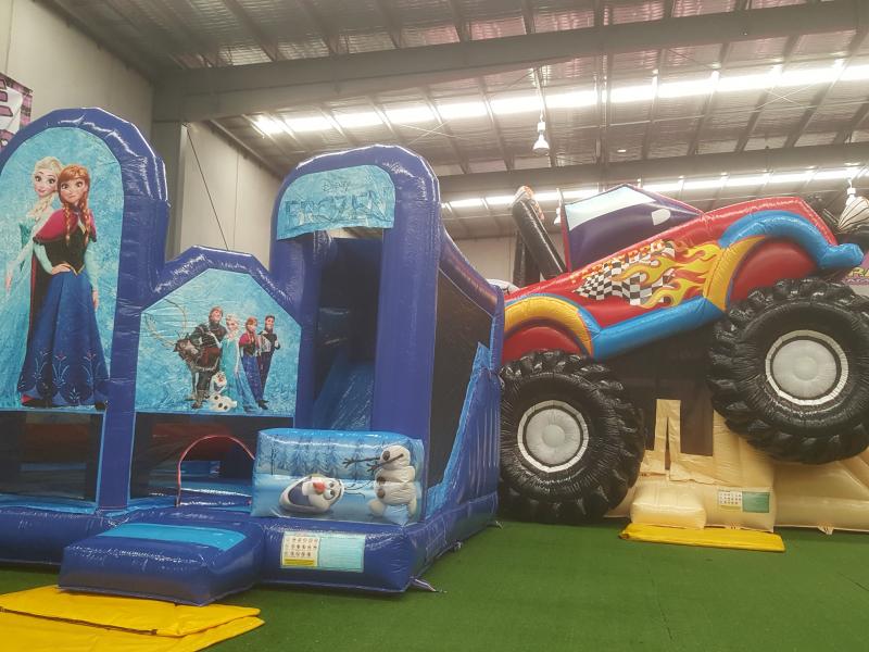 inflatable trampoline park